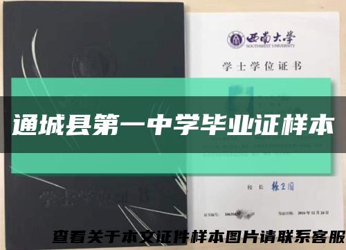 通城縣第一中學畢業證樣本縮略圖